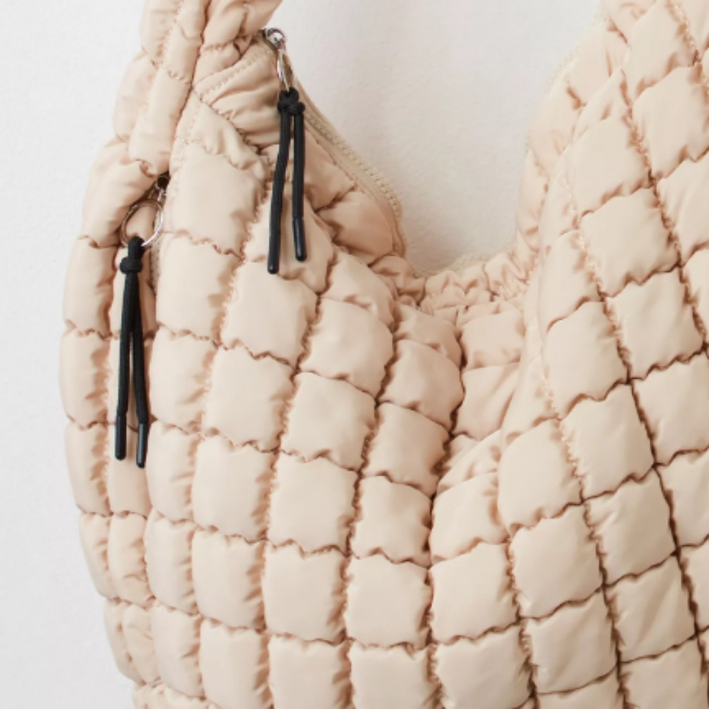 "FP Movement Quilted Carryall Off White Color Tote For Lady - Picture 3 of 3